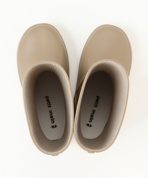 petit main（プティマイン）の「【WEB限定】【プティプラ】カラフルレインブーツ【モカチャ】（レインシューズ・キッズ・モカ・15cm/14cm/16cm/17cm）」の3枚目の写真