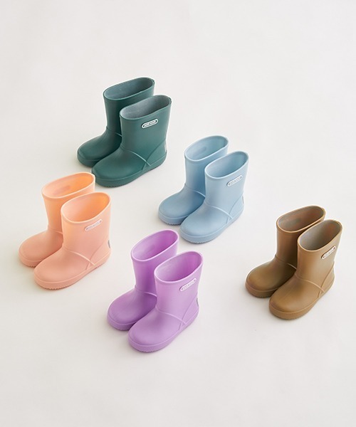 petit main（プティマイン）の「【WEB限定】【プティプラ】カラフルレインブーツ【モカチャ】（レインシューズ・キッズ・モカ・15cm/14cm/16cm/17cm）」の12枚目の写真