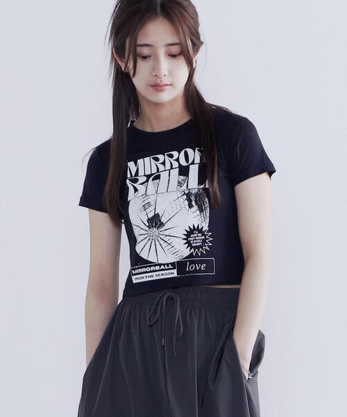 Figments(フィグメンツ)の「MIRROR BALLピチT(Tシャツ/カットソー・レディース・ホワイト/ネイビー・FREE)」の13枚目の写真