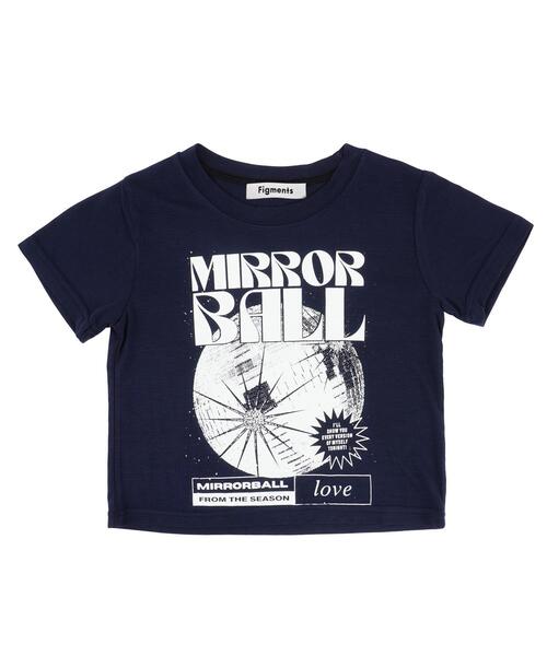 Figments(フィグメンツ)の「MIRROR BALLピチT(Tシャツ/カットソー・レディース・ホワイト/ネイビー・FREE)」の7枚目の写真
