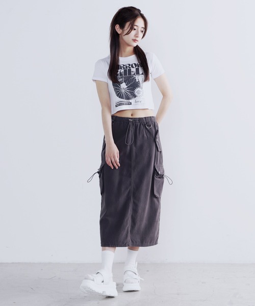 Figments(フィグメンツ)の「MIRROR BALLピチT(Tシャツ/カットソー・レディース・ホワイト/ネイビー・FREE)」の20枚目の写真