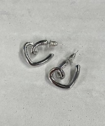 【HIKA】スパイラルハートピアス