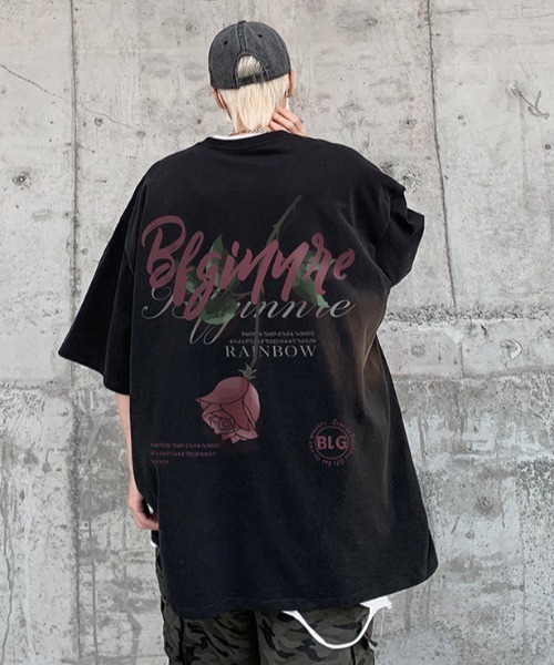 MGV(エムジーヴィー)の「ローズプリントT(Tシャツ/カットソー・メンズ・ホワイト/ブラック/グレー/ブルー・MEDIUM/LARGE/X-LARGE)」の21枚目の写真