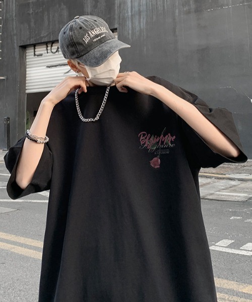 MGV(エムジーヴィー)の「ローズプリントT(Tシャツ/カットソー・メンズ・ホワイト/ブラック/グレー/ブルー・MEDIUM/LARGE/X-LARGE)」の15枚目の写真
