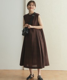 URBAN RESEARCH DOORS | チェック柄ウエストサイドタックワンピース(ワンピース)