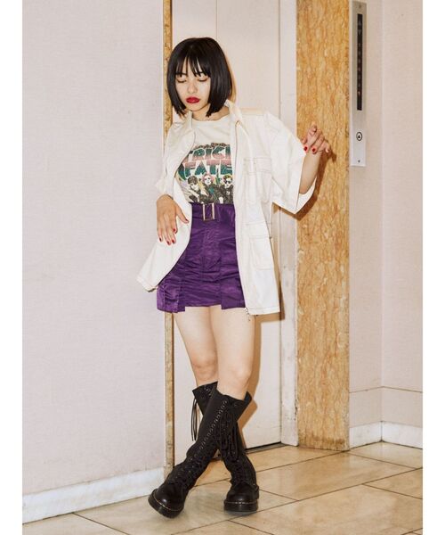 jouetie（ジュエティ）の「ワークポケットシャツ（シャツ/ブラウス・レディース・ブラック/ボルドー/アイボリー・MEDIUM）」の13枚目の写真