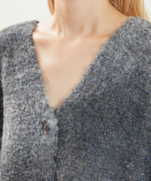 FREAK'S STORE（フリークスストア）の「限定展開　カラー グラデーション ループニット 2way カーディガン（前後2way）（カーディガン/ボレロ・レディース・オレンジ/グレー/パープル/ブラウン/その他・ﾌﾘ-）」の12枚目の写真