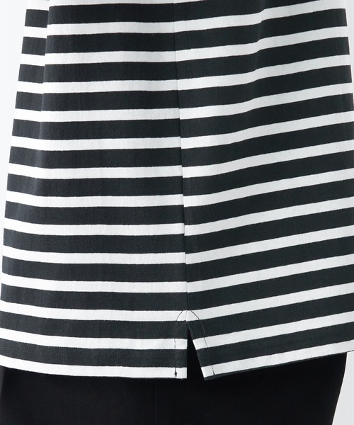 無印良品(ムジルシリョウヒン)の「洗いざらし太番手ボートネック九分袖Tシャツ(Tシャツ/カットソー・メンズ・イエロー系1/ネイビー系1/カーキ系3/ブラック系/ブラック系2/グレー系その他5・S/XS/L/M/XL/XXL)」の11枚目の写真