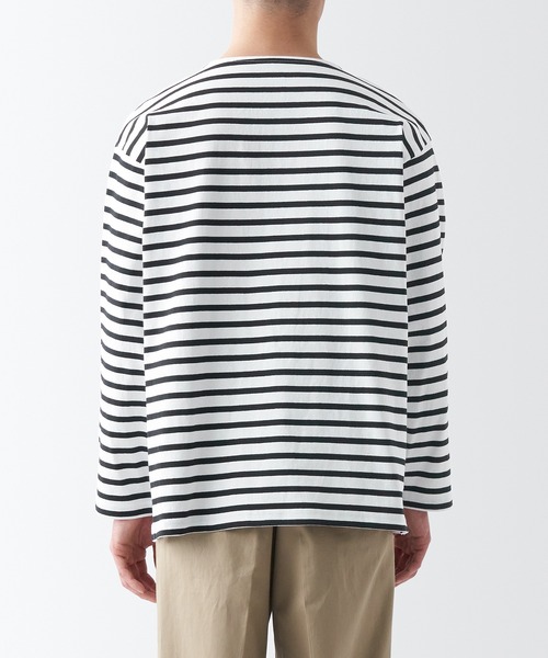 セール】洗いざらし太番手ボートネック九分袖Tシャツ（Tシャツ