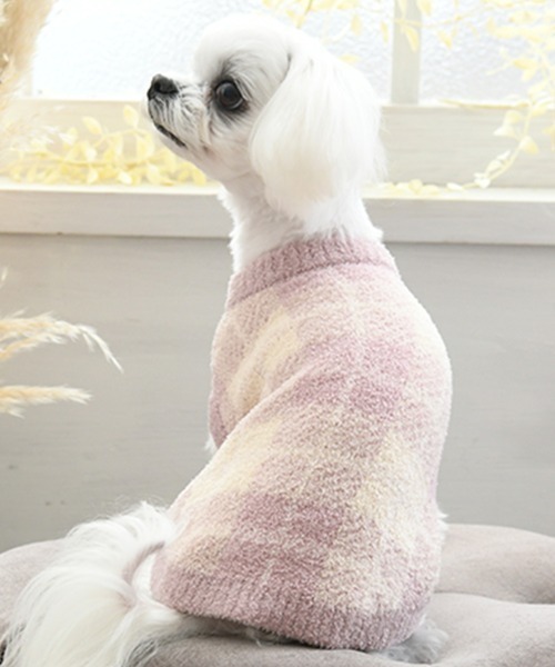 One Octave（ワンオクターヴ）の「One Octave/チェック柄ルームウェア（ペットウェア・レディース・ピンク/グレー・2XS/XS/S/M/L/2L/2M）」の2枚目の写真