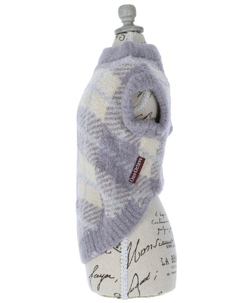 One Octave（ワンオクターヴ）の「One Octave/チェック柄ルームウェア（ペットウェア・レディース・ピンク/グレー・2XS/XS/S/M/L/2L/2M）」の3枚目の写真