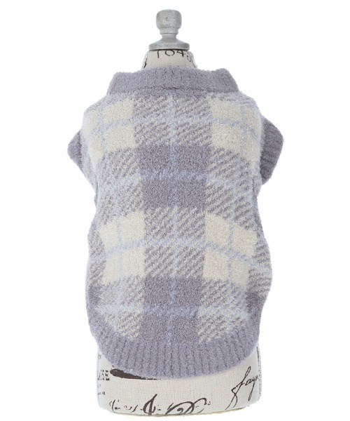 One Octave（ワンオクターヴ）の「One Octave/チェック柄ルームウェア（ペットウェア・レディース・ピンク/グレー・2XS/XS/S/M/L/2L/2M）」の5枚目の写真