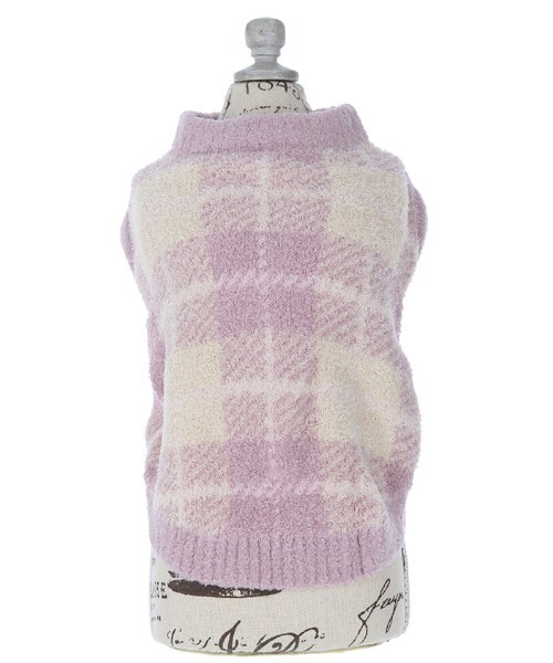 One Octave（ワンオクターヴ）の「One Octave/チェック柄ルームウェア（ペットウェア・レディース・ピンク/グレー・2XS/XS/S/M/L/2L/2M）」の6枚目の写真