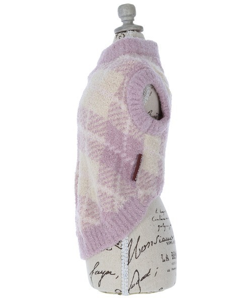 One Octave（ワンオクターヴ）の「One Octave/チェック柄ルームウェア（ペットウェア・レディース・ピンク/グレー・2XS/XS/S/M/L/2L/2M）」の7枚目の写真