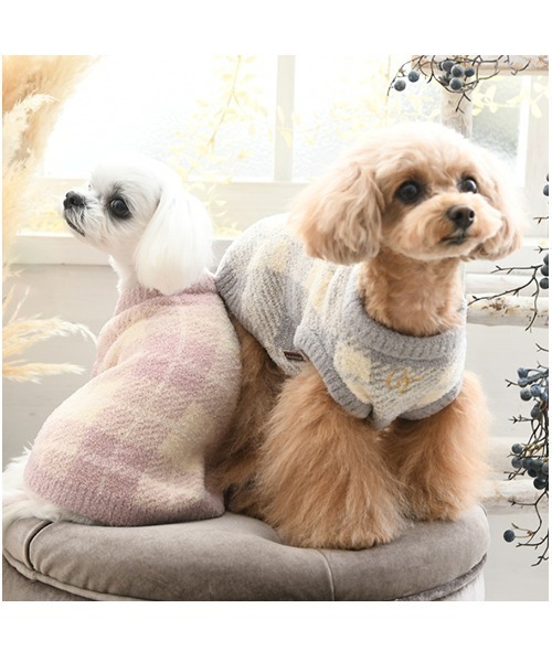 One Octave（ワンオクターヴ）の「One Octave/チェック柄ルームウェア（ペットウェア・レディース・ピンク/グレー・2XS/XS/S/M/L/2L/2M）」の11枚目の写真