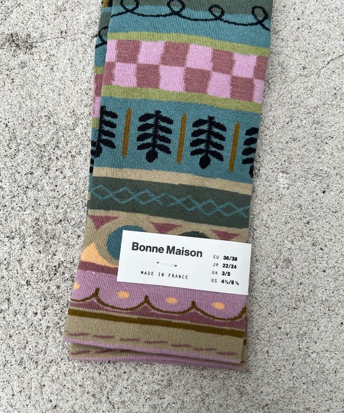 Bonne maison（ボンメゾン）の「【Bonne Maison】ハイソックス（ソックス/靴下・レディース・ミント・FREE）」の5枚目の写真