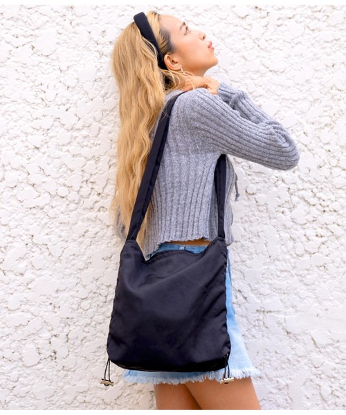 anap mimpi（アナップミンピ）の「サイドシャーリングショルダーバッグ（ショルダーバッグ・レディース・ベージュ/ブラック・FREE）」の10枚目の写真