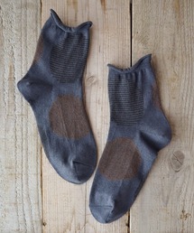 Put on socks（プットオンソックス）の「【Put on socks プットオンソックス】"Savon 2nd"サボン コットンリネン BIGドット ショートソックス（ソックス/靴下）」