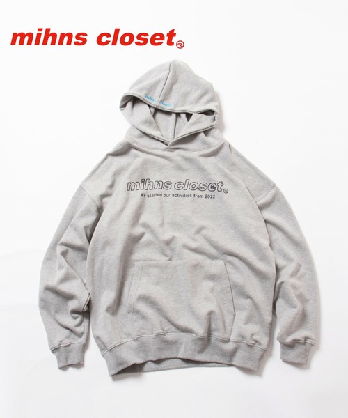 mihns closet(ミンズクローゼット)の「【mihns closet/ミンズクローゼット】ロゴスウェットパーカー/セットアップ可能(パーカー・メンズ・グリーン/ブラック/ライトグレー・L/M/XL)」の3枚目の写真