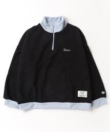 DISCUS ATHLETIC（ディスカス　アスレチック）の「DISCUS ATHLETIC（ディスカスアスレチック）配色ポロネックフリース ハーフジップ プルオーバートレーナー（スウェット）」
