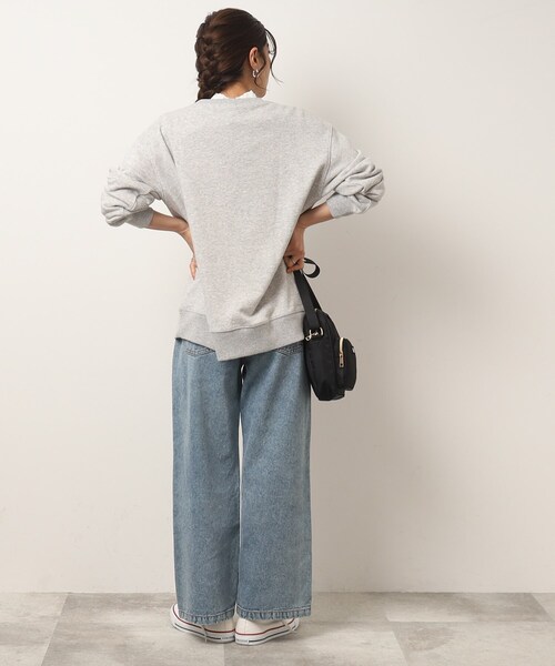 Cutie Blonde（キューティーブロンド）の「◆こなれ感ある ワイド デニムパンツ（デニムパンツ・レディース・ブルー/ブルー系その他・02/03/01）」の4枚目の写真