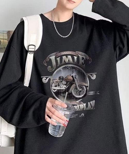 Anchor Smith(アンカー スミス)の「ビッグシルエットヴィンテージライクプリント長袖Tシャツ(Tシャツ/カットソー・メンズ・ブラック系1/ブラック系2/グリーン系1/グレー系2/ホワイト系2/ブルー系2/ホワイト系1/グレー系1/ブルー系1・L/M)」の21枚目の写真