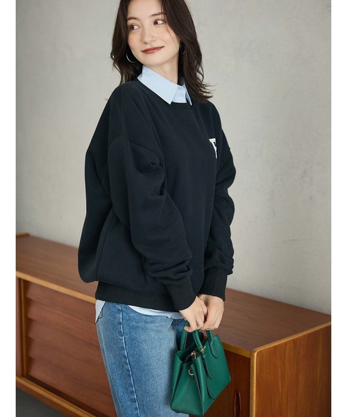 fifth（フィフス）の「ワンポイントロゴスウェット（スウェット・レディース・グレー/ブラック/グリーン・M）」の5枚目の写真