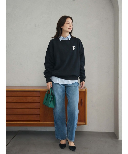 fifth（フィフス）の「ワンポイントロゴスウェット（スウェット・レディース・グレー/ブラック/グリーン・M）」の9枚目の写真