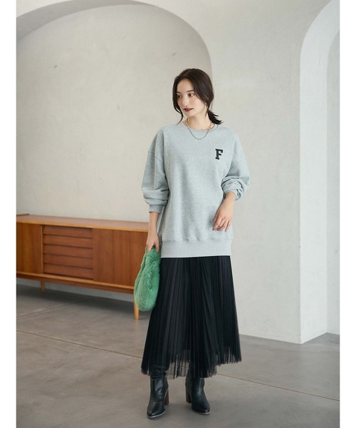 fifth（フィフス）の「ワンポイントロゴスウェット（スウェット・レディース・グレー/ブラック/グリーン・M）」の18枚目の写真