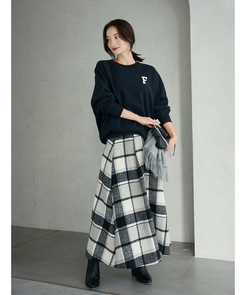 fifth（フィフス）の「ワンポイントロゴスウェット（スウェット・レディース・グレー/ブラック/グリーン・M）」の14枚目の写真