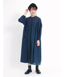 Samansa Mos2 | 切替ギャザーワンピース(ワンピース)