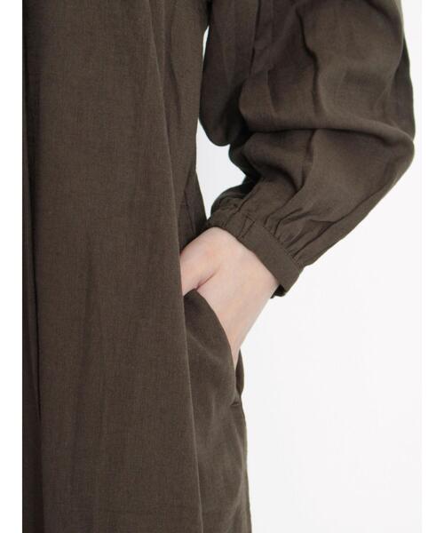 Samansa Mos2（サマンサ モスモス）の「切替ギャザーワンピース（ワンピース・レディース・ネイビー/キナリ/ブラウン・F）」の21枚目の写真