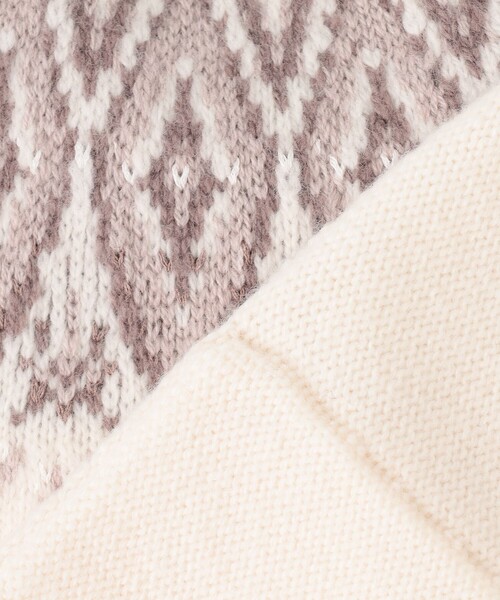 J.PRESS(ジェイプレス)の「【洗える】FAIR ISLE 求心編み カーディガン(カーディガン/ボレロ・レディース・ベージュ系/ホワイト系/ライトグレー系・T13/T15)」の19枚目の写真