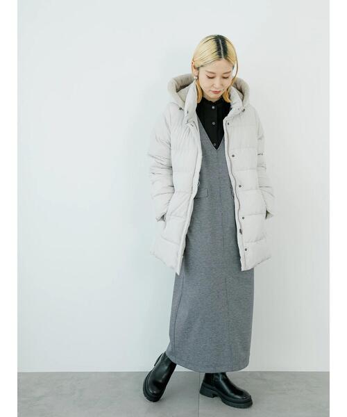 Samansa Mos2 blue（サマンサモスモスブルー）の「カットジャカードジャンスカ（ワンピース・レディース・グレー/ブラウン・F）」の14枚目の写真