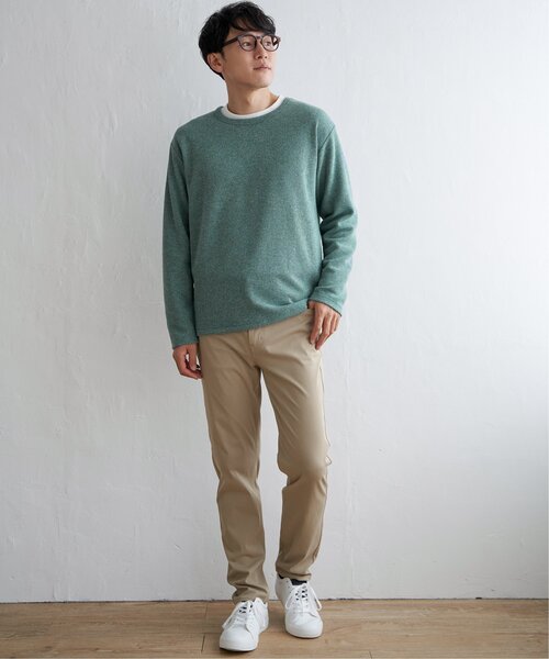 ikka(イッカ)の「【おっさんずラブ着用商品】メランジ畦プルオーバーインナーセット【2点セット】(スウェット・メンズ・ベージュ/グレー/ネイビー/グリーン・L/M/S/XL)」の9枚目の写真
