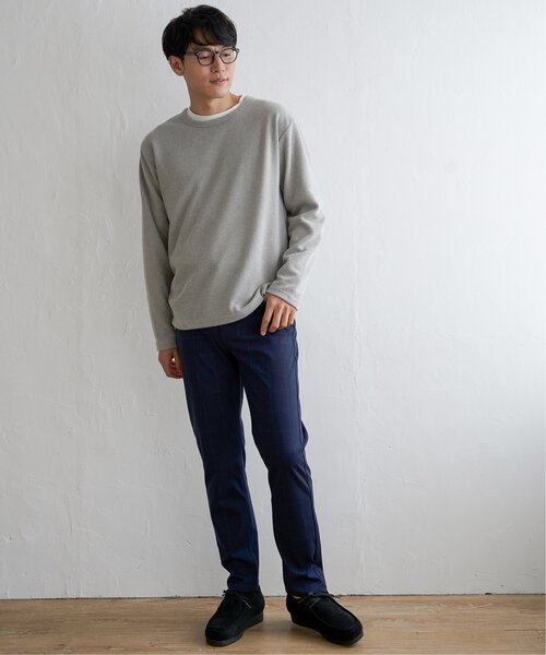 ikka(イッカ)の「【おっさんずラブ着用商品】メランジ畦プルオーバーインナーセット【2点セット】(スウェット・メンズ・ベージュ/グレー/ネイビー/グリーン・L/M/S/XL)」の12枚目の写真