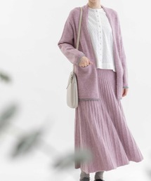 ロングモヘアはおりカーディガン