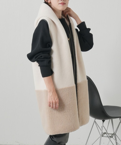 Risley（リズレー）の「Risley/リバーシブルボアベスト（ベスト）」 - WEAR