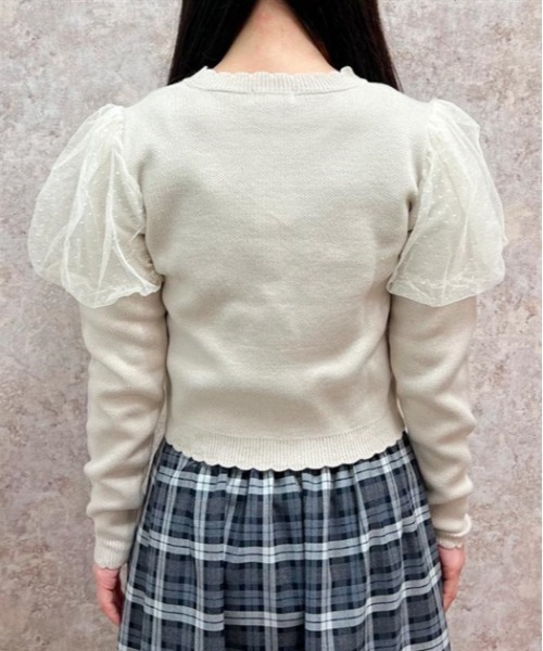 axes femme POETIQUE（アクシーズファムポエティック）の「クマジャカードニットプルオーバー（ニット/セーター・レディース・キナリ/ブラック/モカ・MEDIUM）」の21枚目の写真