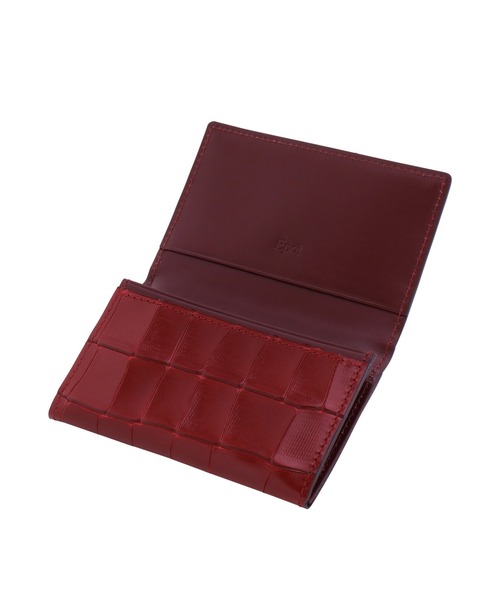 Epoi（エポイ）の「タイル ササマチ名刺入れ（名刺入れ・レディース・ホワイト/レッド・SMALL）」の9枚目の写真