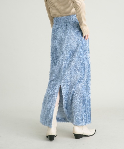 KBF(ケイビーエフ)の「ミニフリンジタイトスカート(スカート・レディース・ブルー/ブラック・ONE)」の10枚目の写真