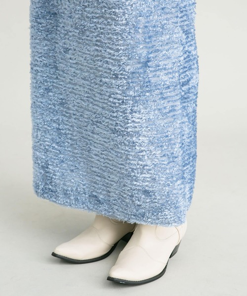 KBF(ケイビーエフ)の「ミニフリンジタイトスカート(スカート・レディース・ブルー/ブラック・ONE)」の20枚目の写真