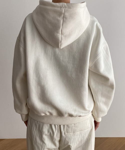 CANAL JEAN（キャナルジーン）の「El mar　Out of Dear刺繍裏起毛パーカー（パーカー・レディース・チャコールグレー/クリーム・ONE SIZE）」の12枚目の写真