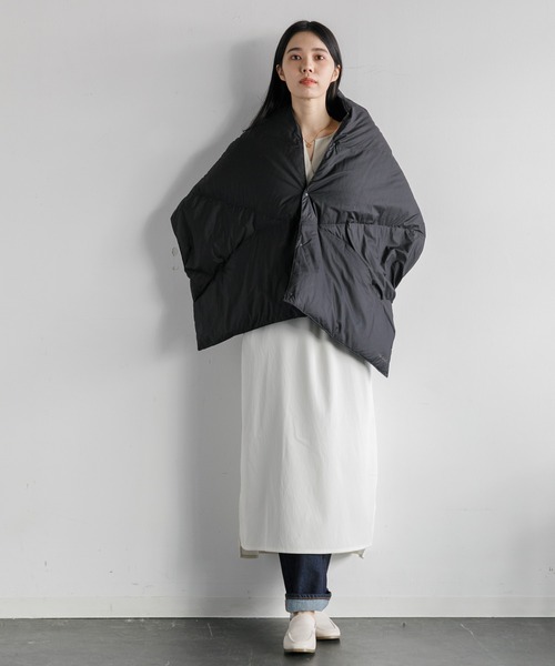 ナンガ　ポンチョ　ストール　防寒 NANGA ナンガ ダウン マフラー ストール ダウンポンチョマフラー