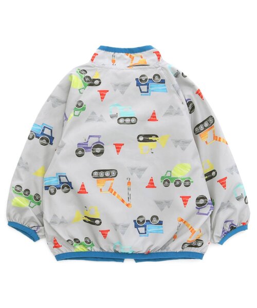 BIT'Z（ビッツ）の「働く車柄ポケッタブルウインドブレーカー（カーディガン/ボレロ・キッズ・キナリ/ライトグレー・120/95/110/80/90/100）」の11枚目の写真