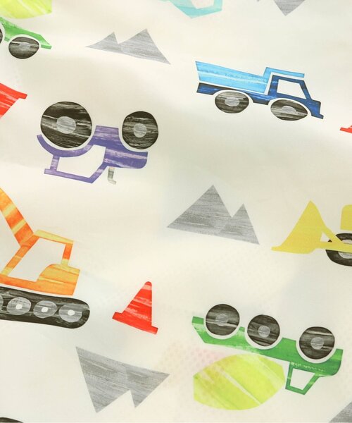 BIT'Z（ビッツ）の「働く車柄ポケッタブルウインドブレーカー（カーディガン/ボレロ・キッズ・キナリ/ライトグレー・120/95/110/80/90/100）」の17枚目の写真