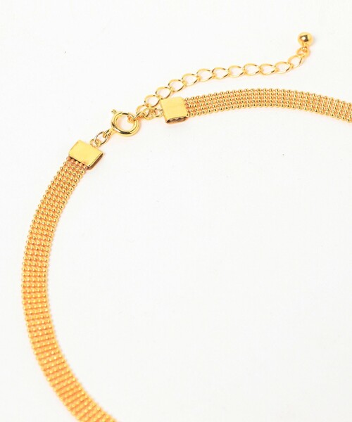 Demi-Luxe BEAMS(デミルクス ビームス)の「Demi-Luxe BEAMS / メッシュチョーカー .M(チョーカー・レディース・ゴールド・ONE SIZE)」の7枚目の写真