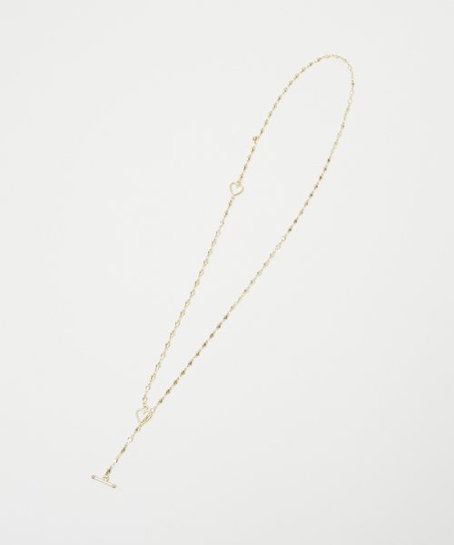 qualite（カリテ）の「ハートチェーンネックレス/ゴールド/シルバー（ネックレス・レディース・シルバー/ゴールド・フリー）」の2枚目の写真