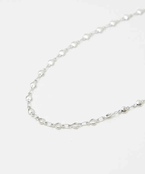 qualite（カリテ）の「ハートチェーンネックレス/ゴールド/シルバー（ネックレス・レディース・シルバー/ゴールド・フリー）」の4枚目の写真