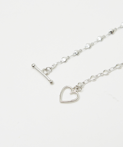 qualite（カリテ）の「ハートチェーンネックレス/ゴールド/シルバー（ネックレス・レディース・シルバー/ゴールド・フリー）」の6枚目の写真